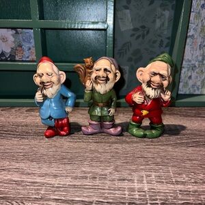 Charming Gnome/ Dwarf Figurines Set